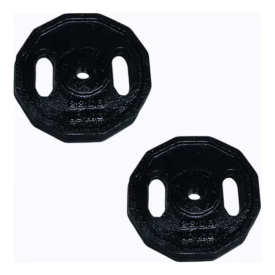 Par Discos 10 Kg C/u (2 Piezas) Entrada Una Pulgada Estándar