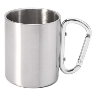 Para Caneca De Aço Inoxidável Com Anel D Mosquetão Alça Para Caneca De Aço Inoxidável Com Anel D Mosquetão Alça