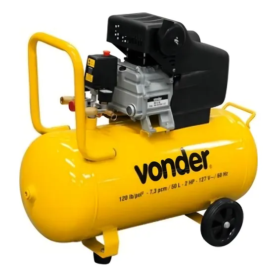 Motocompresssor De Ar Vonder Mcv 50, 50 Litros, 220v Cor Amarelo