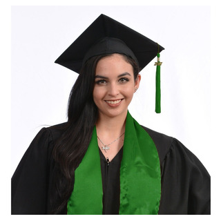 Toga Y Birrete Negros Borla+estola Verde Dije Del Año Oro Toga Y Birrete Negros Borla+estola Verde Dije Del Año Oro