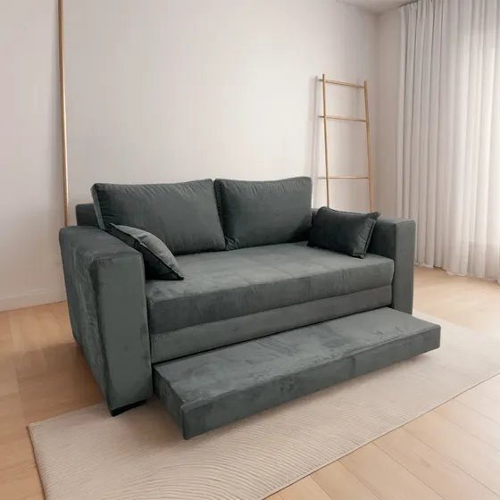 Sofá Cama 2 Plazas Sillón 180 Cm Tapizado Antidesgarro