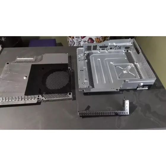 Carcaça De Metal Xbox 360 Slim Completa 