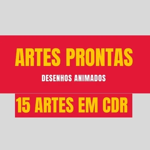 15 Estampas Desenhos Premium Camiseta Pronta Cdr Sublimação