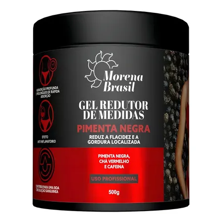 Gel Massagem Redutor De Medidas Pimenta Negra Morena Brasil
