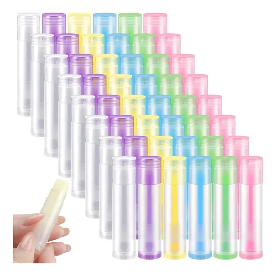 Sumind 300 Piezas Colorido Bálsamo Labial Envase Vacío 5 Ml 