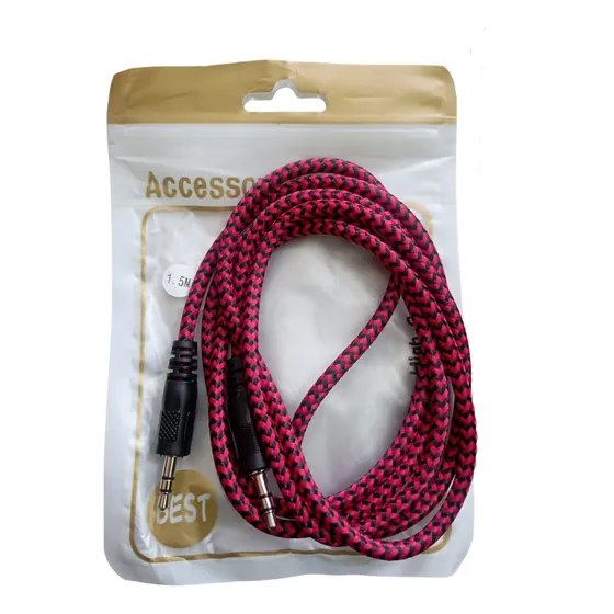 Cable Auxiliar Recubierto De Nylon Plus A Plus 3.5mm