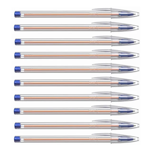 Kit 10 Canetas Esferográfica Cristal 0.8 Fine Plus Bic