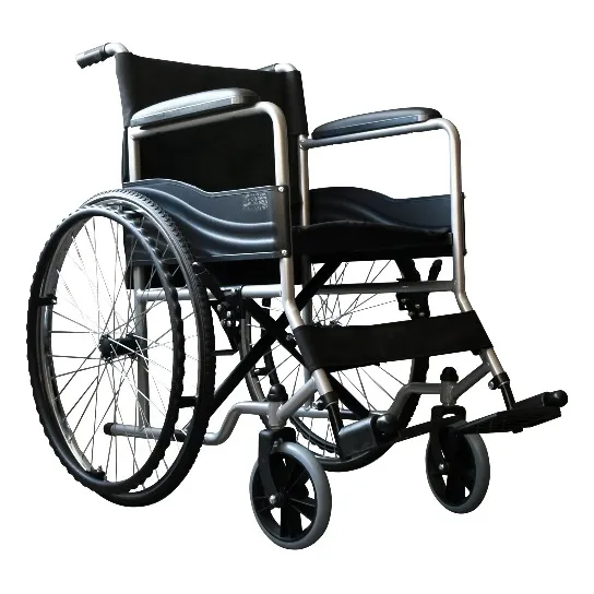 Silla De Ruedas Económica Infinity Descansabrazos Y Descansapies Fijo Color Negro-gris, Plegable, Ligera