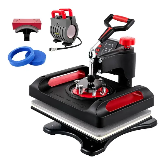 Plancha Prensa Sublimadora Transfer 5 En 1 Vevor 38x30 800w
