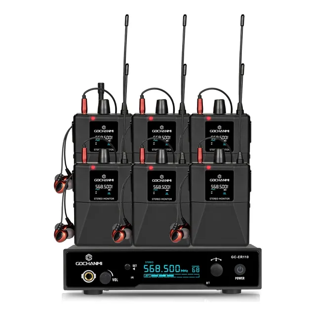 Sistema Monitoreo Gc Er110 1 Canal Estereo De 6 Receptores