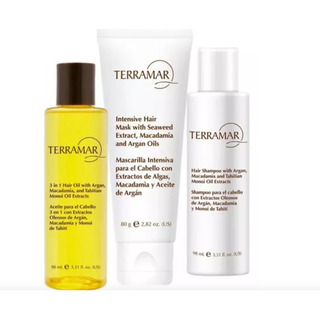 Kit Capilar De Viaje Terramar Aceite,mascarilla Y Shampoo Kit Capilar De Viaje Terramar Aceite,mascarilla Y Shampoo