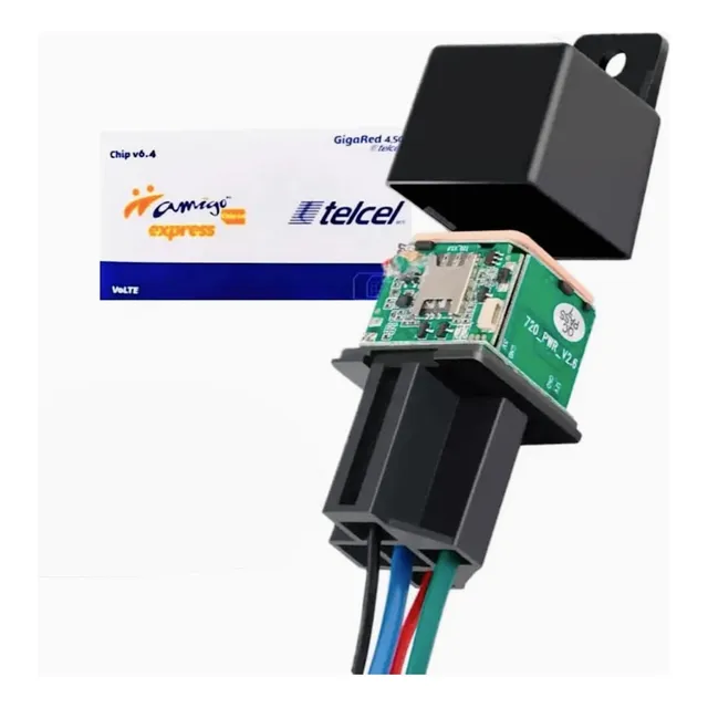 Localizador Gps Relay + Chip Telcel $50 Gratis App Ilimitada