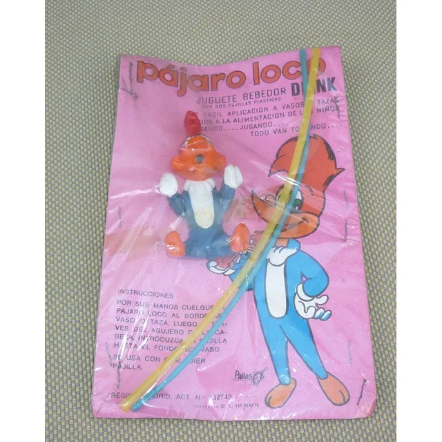 Antiguo Juguete Bebedor / Pájaro Loco