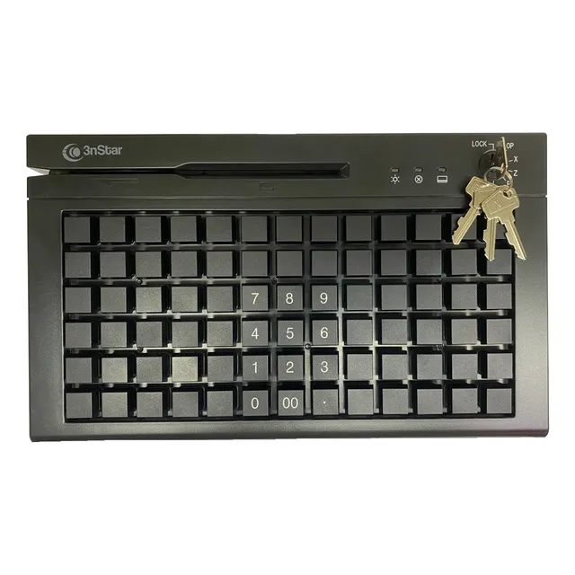 Teclado Programable 3nstar Con Lector De Tarjetas Magneticas Negro Español Latinoamérica