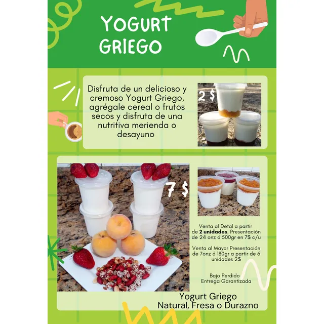 Yogur Griego Al Mayor 180gr Y Detal 500g