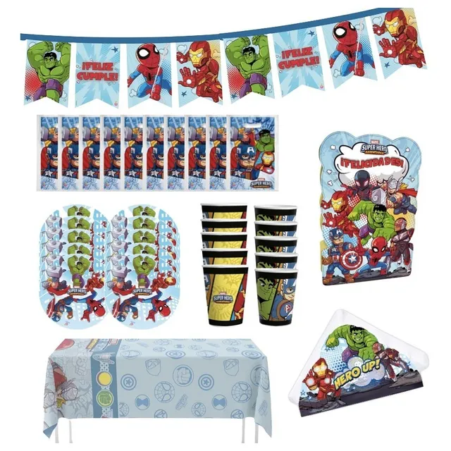 Kit Mesa Descartable + Decoracion Cumpleaños Disney Original