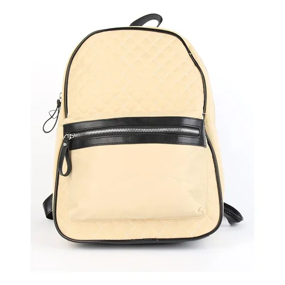 Mochila Capitoneada En Tela Canva Super Oferta