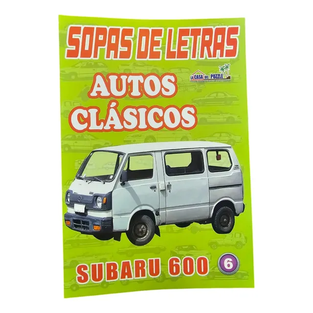 Libro Sopa De Letras De 96 Hojas Edición Autos Clasicos Cs