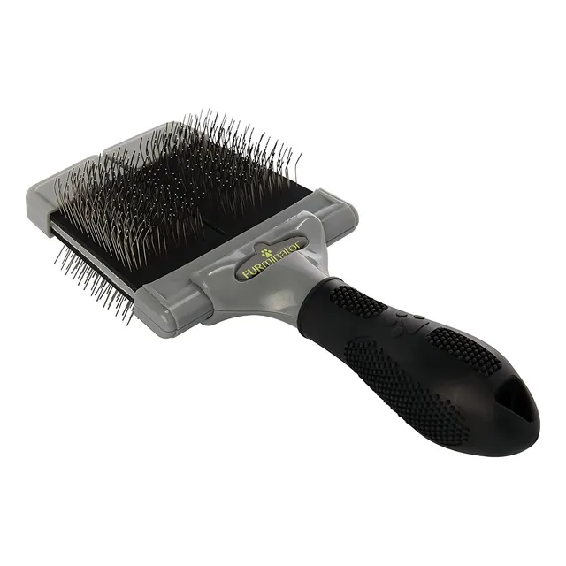 Cardina Doble Furminator Perro Gato Pelo Duro Large Color Gris