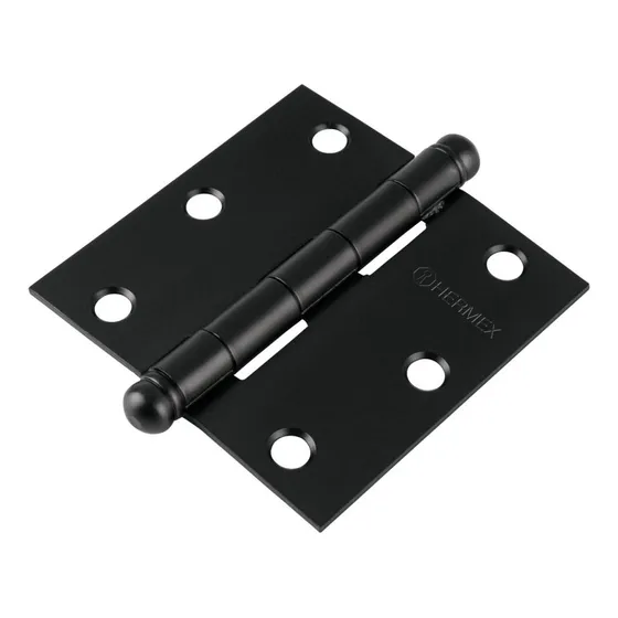 Bisagra De Gabinete Redonda Acero Negro Hermex Bc-306r 3 X3 