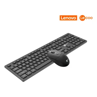 Kit Teclado E Mouse Sem Fio Lecoo Kw201 Mouse Preto Teclado Preto Kit Teclado E Mouse Sem Fio Lecoo Kw201 Mouse Preto Teclado Preto