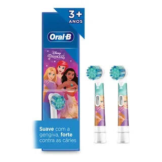Refil Escova Dental Elétrica Infantil Disney Princess Com 2 Unidades Oral-b Refil Escova Dental Elétrica Infantil Disney Princess Com 2 Unidades Oral-b