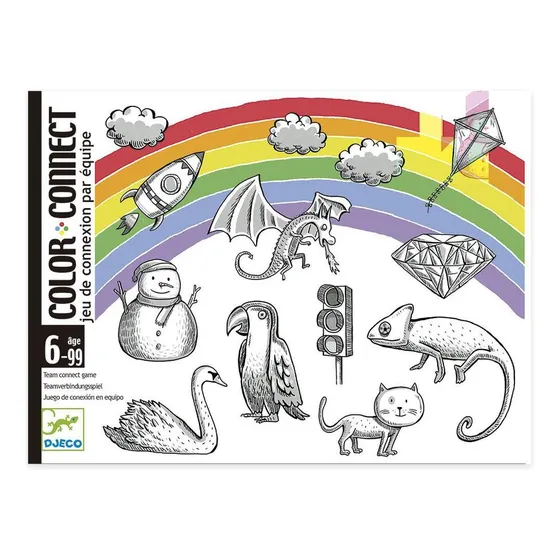 Color Connect Juego De Cartas Djeco Adivinar Colores +6 Años