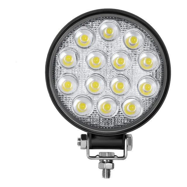 Foco Circular Luz Farol Faenero Neblinero 14 Led 48w 4x4