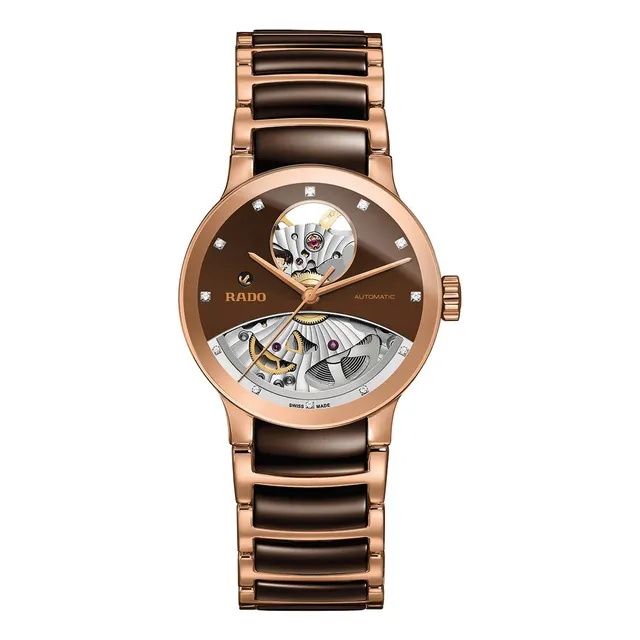Rado Centrix Diamantes Automáticos Corazón Abierto 33 Ghwft