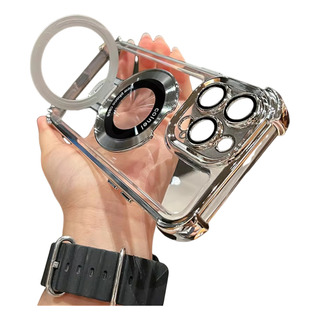 Funda Para iPhone Con Magsafe Y Soporte Uso Rudo Transparent Funda Para iPhone Con Magsafe Y Soporte Uso Rudo Transparent