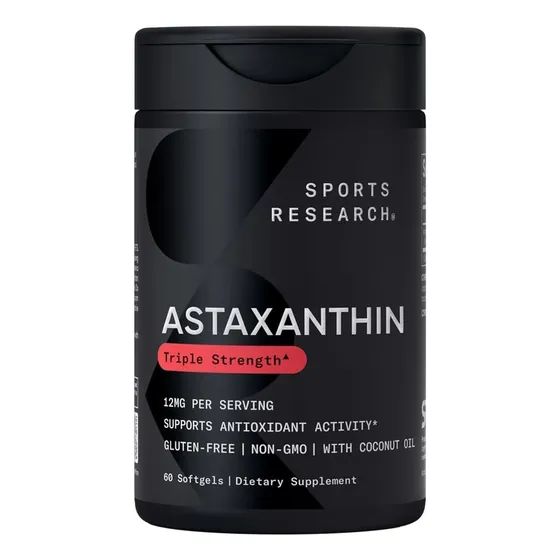 Suplemento Astaxanthin 12 Mg 60 Capsulas Sports Research