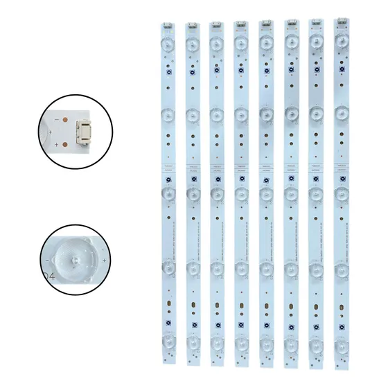 Kit 8 Barras De Leds Tv Philco Ph43e30dsgw  Ph43e30 Novo