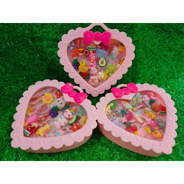 Accesorios Set De Anillos Para Niñas Cajita De 20 Unidades