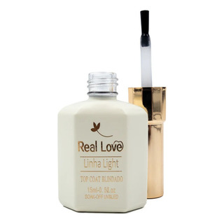 Top Coat Blindado Alongamento Unhas Real Love - Top Coat Blindado Alongamento Unhas Real Love -
