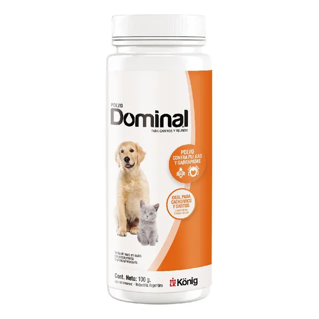 Dominal Talco Pulguicida Y Garrapaticida 100grs