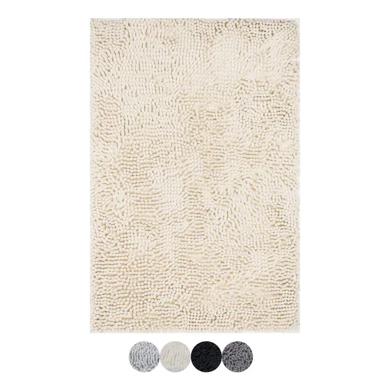 Alfombra Baño Chenilla Suave Absorbente Duradera Lavable 20
