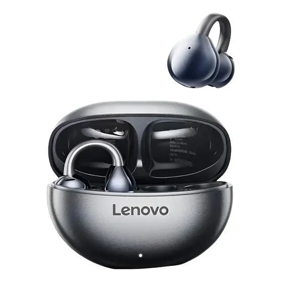 Ej Auriculares Lenovo Clip Ta410 Tws Bluetooth 5.4 Color Negro