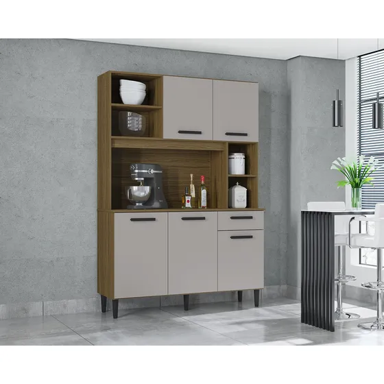 Kit De Cocina Isabel 120 Castaño/off White