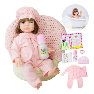 Boneca Bebe Reborn Original Barata Realista + 10 Itens Boneca Bebe Reborn Original Barata Realista + 10 Itens
