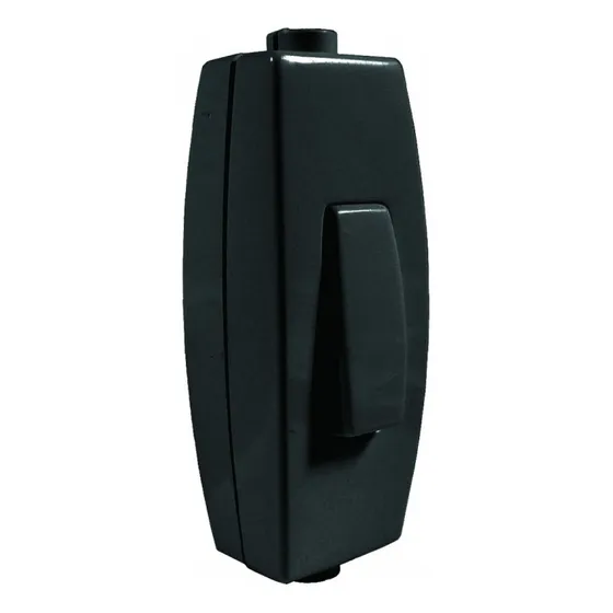 Interruptor Lampara 9/12 Negro Mec/mimbral