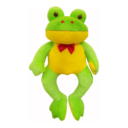 Sapo Gigante De Pelúcia Grande - 1 Metro Verde Com Laço Sapo Gigante De Pelúcia Grande - 1 Metro Verde Com Laço