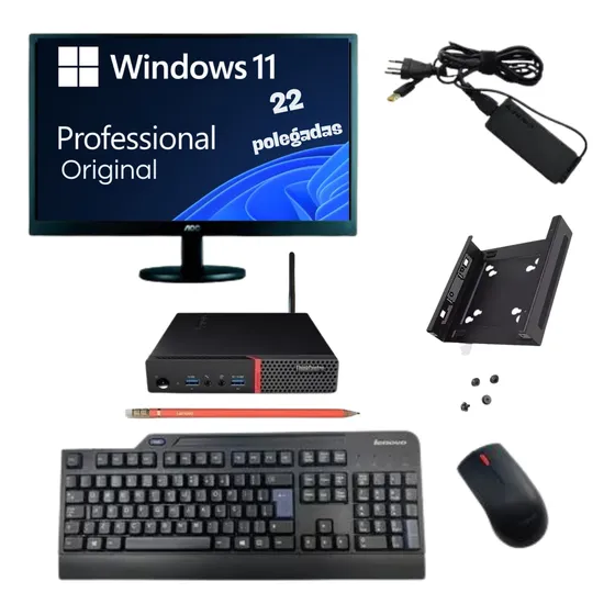 Mini Cpu Lenovo Think M910 I5-7o 8gb 480gb Kit Completo 22p