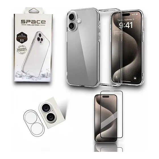 Capinha Para iPhone 16 16plus 16pro 16promax + Kit Películas