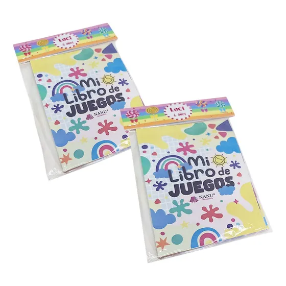 Souvenir Libro De Juegos Cierre Personalizado - Cumple X10u