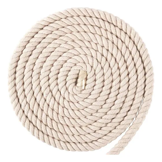 Cuerda De Macramé De Algodón Trenzada 0.95 Cm Grosor