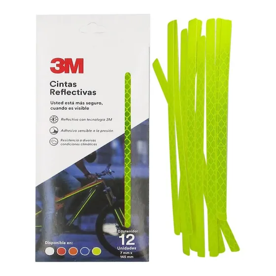 Cinta Reflectiva 3m Seguridad Moto Bici Casco Scooter Fs