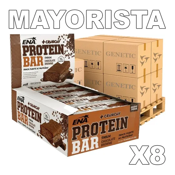 Mayorista 8 Cajas Barras Proteicas Ena 46 Gramos Proteina