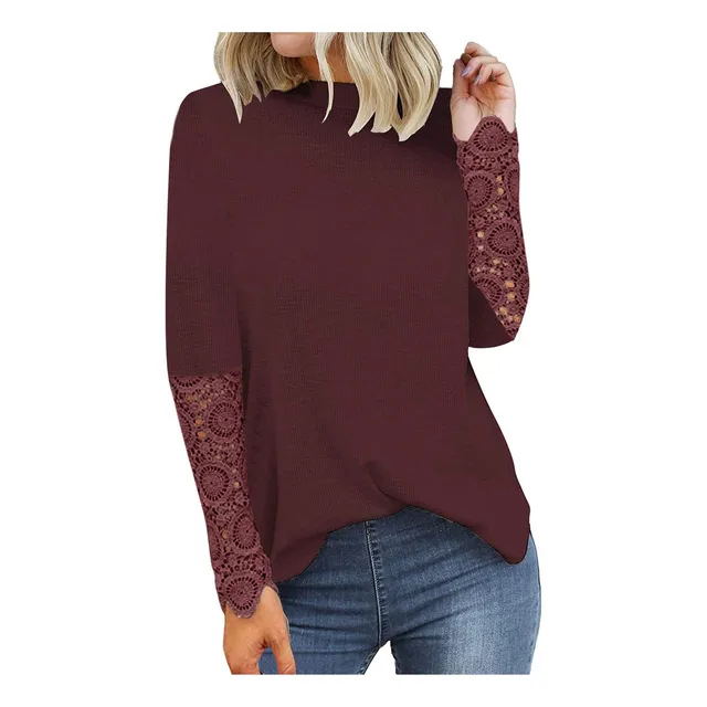 Blusa Tipo Tunica Manga Larga Para Mujer Cuello V Tops Salir