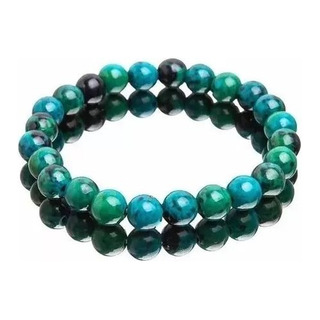 Pulsera Energética Curativa Malaquita Crisocola Diabetes Aux Pulsera Energética Curativa Malaquita Crisocola Diabetes Aux