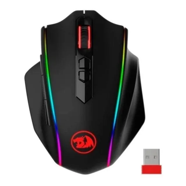Mouse gamer de juego inalámbrico recargable Redragon Vampire Elite M686 black